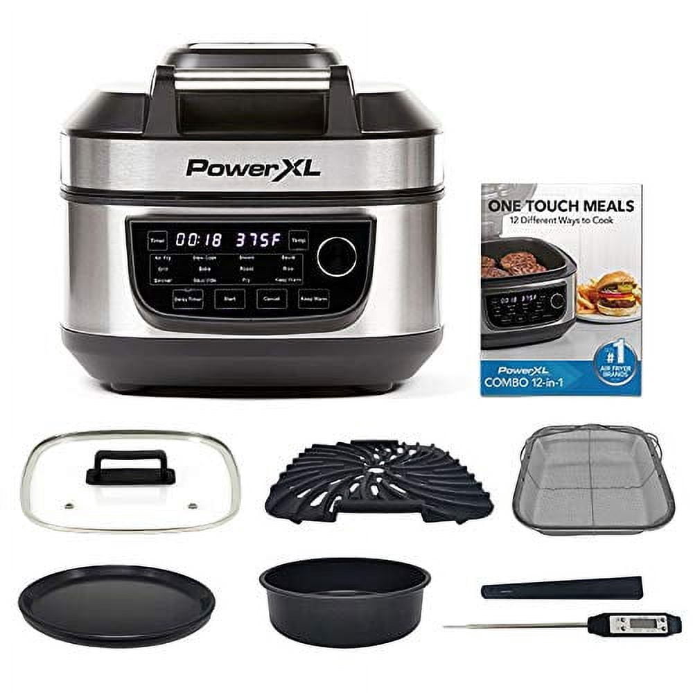 PowerXL Combo 12-in-1 Grill Air Fryer with Nonstick Coating