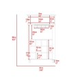 thumbnail image 7 of Miekor Furniture Memphis Bar Cart, Twelve Built-in Wine Rack, Four Legs, One Open Shelf -Espresso 46431, 7 of 7