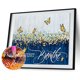 thumbnail image 2 of 5D bricolaje taladro completo forma redonda letras Rhinestone diamante dibujo decoración del hogar Likrtyny Arte deco, 2 of 9