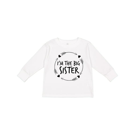 Inktastic I'm the Sister Girls Long Sleeve Toddler T-Shirt