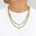 thumbnail image 2 of Nuragold 14k Real Yellow Gold Solid Cuban Curb Link 7mm Chain Necklace (16"-30") Italian Jewelry for Men, 2 of 10