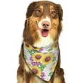 thumbnail image 6 of Naloa Sunflowers Dog Bandanas 1PC Washable Triangle Dog Scarfs Premium Durable Fabric, for Small Medium Large Dogs and Cats, 6 of 6