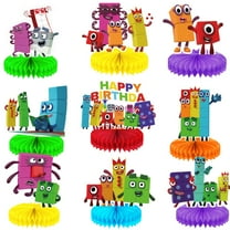 Numberblocks Honeycomb Centerpieces Table Toppers Decorations for Birthday Party Decor Supplies