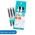 Pen+Gear Retractable Gel Pens, 0.7 mm, Assorted Colors, 6 Count