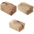 thumbnail image 1 of 3x Caja de Pañuelos de Lino Cubierta de Almacenamiento de Papel Caja de Toallitas de de Servilletas Faciales Baoblaze Caja de papel de seda, 1 of 5