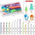 thumbnail image 4 of 43 Pcs Tapestry Needles Set, Yarn Needle for Crocheting, Large Eye Sewing Needles with Stitch Markers, Darning Needle with Clear Box, Plastic Sewing Needles for for Knitting Crocheting, 4 of 8