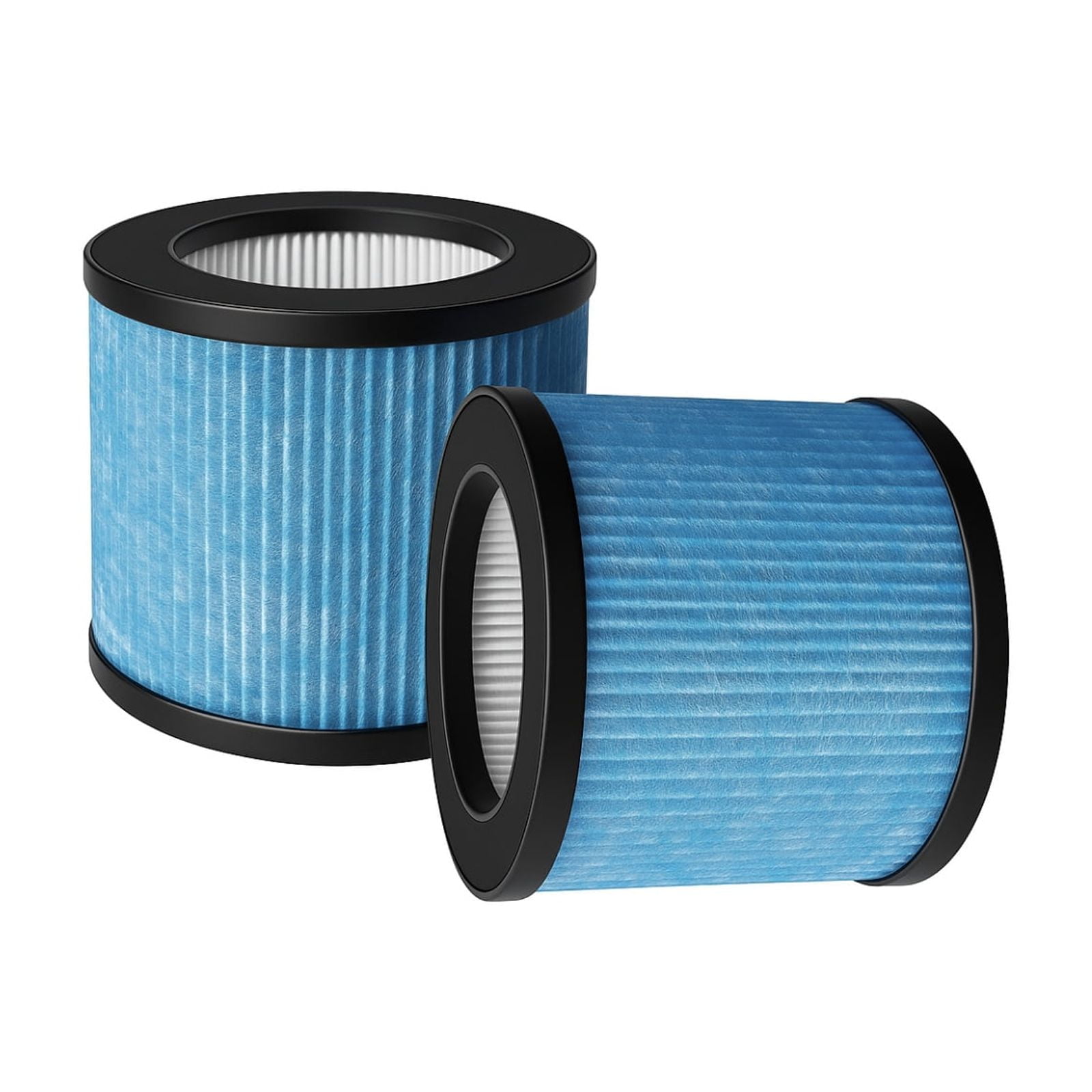 Nispira 3-in-1 True HEPA with Activated Charcoal Replacement Filter For TOPPIN TPAP002 TPFF002 Air Purifier Comfy Air C1, 2 Packs