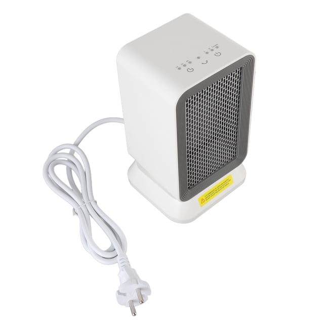 Calentador de escritorio, 3 niveles de temperatura, 35 grados, Control de pantalla táctil, corte de energía después de descargar el calentador eléctrico, enchufe europeo de 220V