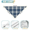 thumbnail image 6 of Dog Bandana 2 Pack,Navy White Plaid Checkered Pattern Bandanas for Dogs,Cat Bandana,Small/ Large Dog Bandana 2 Size,Dog Bandanas, 6 of 6