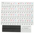 thumbnail image 1 of Khall Sheet Music Stickers,Piano Key Sticker Electronic Organ Universal Keys Transparent Notation Paster Decoration, 1 of 8