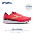 thumbnail image 3 of Brooks Women’s Ghost 16 Neutral Running Shoe - Pink/Sundried Tomato/Cream - 10.5 Medium, 3 of 6