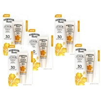 5 Pack - Hawaiian Tropic Sunscreen Lip balm SPF 30, Pineapple, 12Hr Moisturization with Vitamin E & Shea Butter, Water Resistant (80 minutes), 0.35 OZ