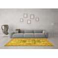 thumbnail image 3 of Ahgly Company Machine Washable Indoor Rectangle Persian Yellow Traditional Area Rugs, 5' x 7', 3 of 4