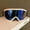 C4 White Frame/blue Lens, variant on All-Weather Sports Goggles, UV Protection & Comfort Fit for Snowmobile, Ski & Ride