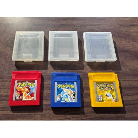 Pokemon Red + Yellow + Blue (Nintendo GameBoy) - with New Batteries - Authentic