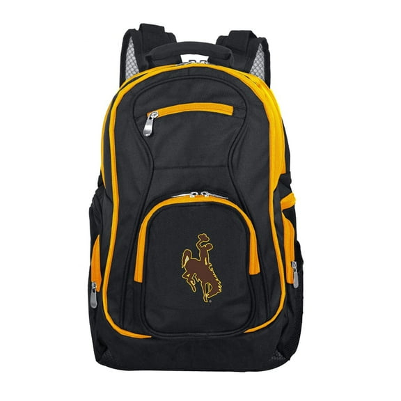 MOJO Black Wyoming Cowboys Trim Color Laptop Backpack