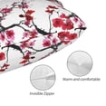 thumbnail image 2 of Goofa Cherry Blossoms Print Plush Throw Pillow Case, Soft Velvet with Hidden Zipper, Decorative Cushion Cover for Sofa, Bed, Car, and Home Décor-14"x20", 2 of 5