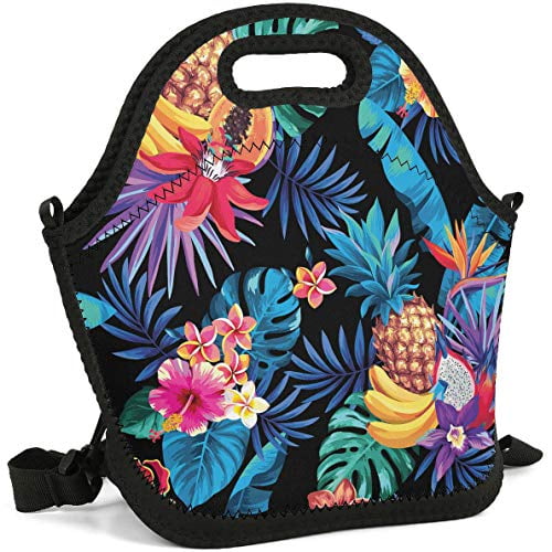 insulated lunch tote with shoulder strap