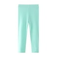 thumbnail image 1 of Esaierr Toddler Girl Leggings Spring Autumn Stretch Pants Solid Color Pants for 2-7 T, 1 of 4