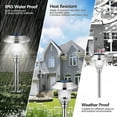 thumbnail image 6 of 4 Pack Solar Pathway Lights, Decorative Solar Garden Lights Waterproof Glass Stainless Steel Auto-on/off Solar Landscape Lights for Lawn, Patio, Yard, Garden, Pathway, Driveway, 6 of 8