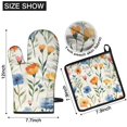 thumbnail image 6 of Pioneer Flower Kitchen Oven Mitt and Pot Holder Sets 4 Pcs for Baking, Cooking and Grilling, Heat Resistant Up To 392 °F, 6 of 7