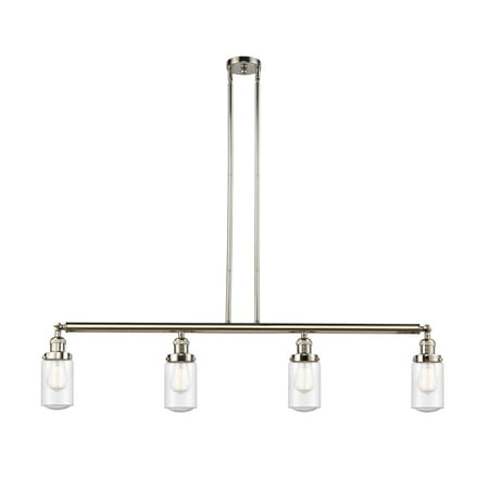 

Innovations Lighting 214-S Dover Dover 4 Light 49 Wide Linear Chandelier - Nickel
