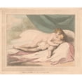 thumbnail image 2 of Thomas Rowlandson 14x12 Gold Ornate Wood Frame and Double Matted Museum Art Print Titled - Venus Embracing Cupid (1799), 2 of 4