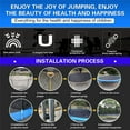 Doufit 10FT Trampoline Jump Recreational Backyard Trampolines Weight