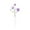 Purple, variant on Artificial Cosmos Flower 30 Inch Tall Flocked Realistic Silk Elegant Home & Wedding Decor Faux Floral Arrangement Durable Low Maintenance Light Blue