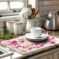 thumbnail image 6 of Valentines Day Dish Drying Mat Valentine Red Pink Heart Kitchen Dish Drying Pad Absorbent Dish Dryer Mat for Kitchen Countertops Microfiber Dishes Drainer Pad Dish Drying Rack Mat (18x24 in), 6 of 7