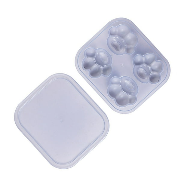Bearachild 4 rejillas de silicona para helados, molde de garra de gato de dibujos animados, molde para paletas DIY, postre casero, congelador, molde para Cocina y Comedor violeta Bearachild HA005140-04