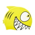 thumbnail image 4 of Sporti Junior Silicone Swim Cap - Cartoon Shark Design, Easy On/Off, Children's Size, 4 of 4
