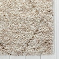 thumbnail image 2 of Well Woven Mazie Moroccan Trellis Cream Plush Shag (3'11" Round) Area Rug, 2 of 6