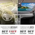 thumbnail image 5 of Beach Car Windshield Sun Shade Surf Board Palm Tree Foldable UV Ray Sun Visor Protector Sunshade to Keep Your Vehicle Cool 51"x28", 5 of 7