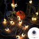 thumbnail image 1 of Cadena de luz de araña de murciélago de calabaza de Halloween, lámpara decorativa Led de terror brillante, truco o trato, decoración del día de Halloween feliz 2023, 1 of 4
