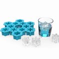 thumbnail image 1 of Molde de Silicona para Hielo en Forma de Copo de Nieve - Bandeja Flexible para Whisky, Cócteles, Chocolates y Postres - Diseño de Invierno Azul (Juego de 1), 1 of 5