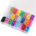 thumbnail image 1 of Gomas Elásticas Para El Cabello 24 Colores, 2000 Piezas Mini Gomas Para El Cabello, Pequeñas Gomas Para El Cabello, Accesorios Coloridos Para El Cabello Para Niños Pequeños, 1 of 5