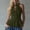 Army Green, variant on Women's Ruffle Trim Deep V Halter Top Y2k Going Out Sleeveless Slim Fit Button Down Tank Shirts L