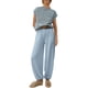 thumbnail image 5 of Traje de jersey de cuello redondo de moda versátil de primavera Pantalones de punto sueltos, 5 of 5