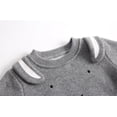 thumbnail image 4 of Wuxian Toddler Kids Boys Fall Winter Basic Clothes Sets Casual Crewneck Solid Color Long Sleeve Pullover Sweatshirt And Sweatpants 2 Piece Loose Fit Warm Outfits,Dark Gray,2-3T, 4 of 6