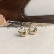 [Clip on] Simple Bold Teardrop Stud earrings