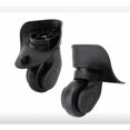 thumbnail image 1 of Par de ruedas para maletas, pieza de repuesto, rueda de goma multidireccional universal, silenciosa, duradera para cambiar, reparar, equipaje, rueda para maleta, 1 of 1