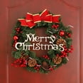 thumbnail image 6 of 30cm/40cm Christmas Wreath With LED Lights Xmas Front Door Hanging Home Decors, 6 of 10