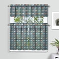 thumbnail image 2 of Kitchen Curtains 36 Inch Short - 3 Panel Set, Cute Horse Pony Print, Rod Pocket Window Curtain, 100% Polyester for Farmhouse, Retro Rural Kitchen, Easy Wash, 2 of 6