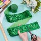 thumbnail image 3 of 4 yardas de cinta de terciopelo con lentejuelas verdes de 3 pulgadas de ancho, cinta de poliéster con lentejuelas para costura, ideal para manualidades, decoración de ropa y vestidos., 3 of 9