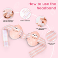 thumbnail image 6 of Wiher Baby Ear Muffs, 2-in-1 Baby Headphones for Noise Protection, Adjustable Noise Cancelling Headphones for Children 0-48 Months, Dual Wearing for Sleep, Plane, Outdoor Travel, Pink, 6 of 9