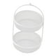 thumbnail image 3 of Cesta de frutas de doble capa, versátil y decorativa, soporte de metal para almacenar frutas. blanco, 3 of 8