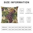 thumbnail image 5 of Nawypu  Rustic Pillow Cover Grape Floral Retro Pillowcases Wine and Grape Vintage Art Throw Pillows Decoration for Sofa Couch Cushion Case Outdoor Home Decoration Farmhouse Home Decor, 5 of 5