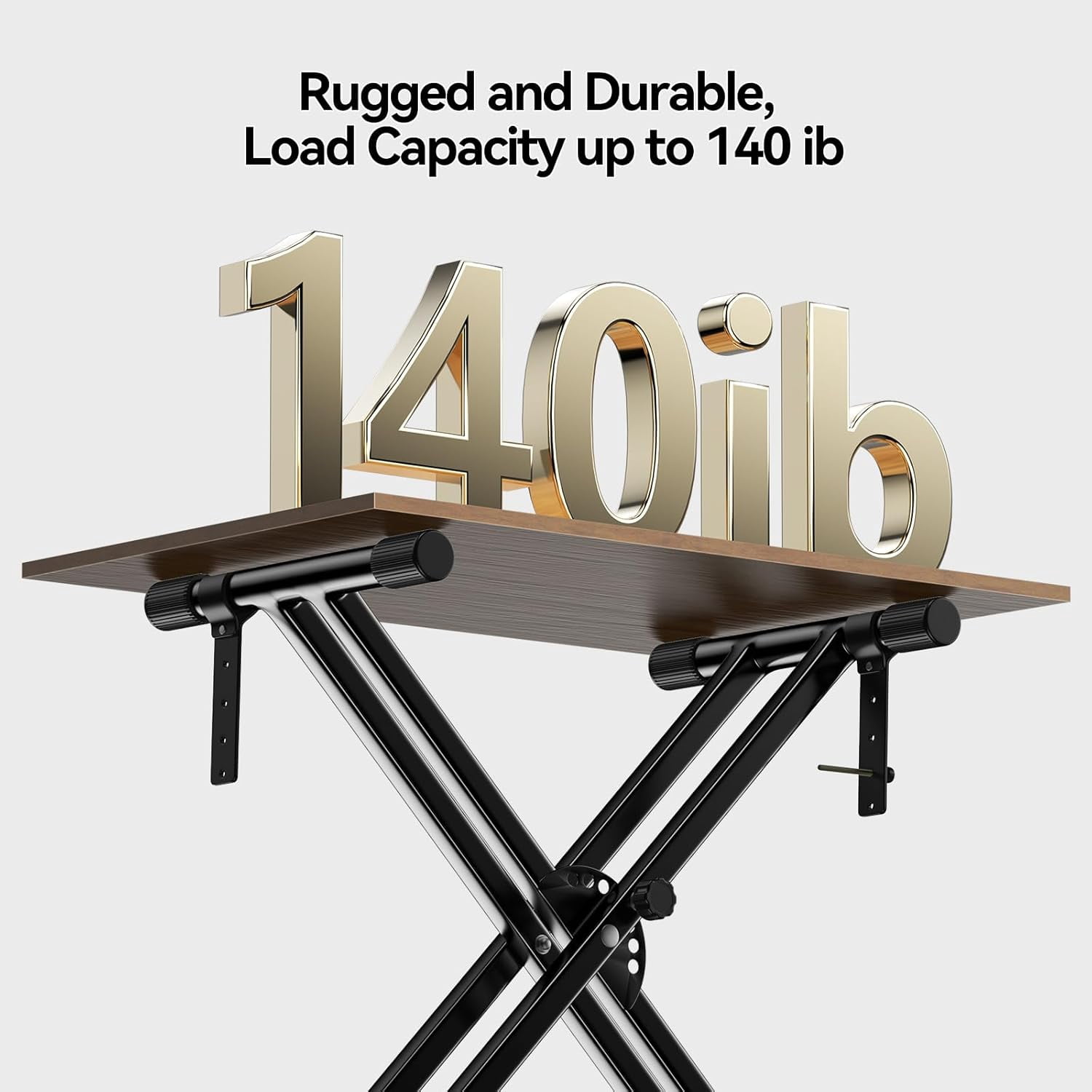 Keyboard Stand Double-X, Heavy-Duty, Pre-Assembled Piano Stand for Kids and Adults, 8 Adjustable Digital Piano Stand with Locking Straps Fits 54 61 88 (X)