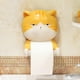 thumbnail image 2 of 2 uds soporte de papel higiénico de gato de dibujos animados decoración de soporte de almacenamiento de pañuelos para el hogar Soledad Portarrollos de papel higiénico, 2 of 4